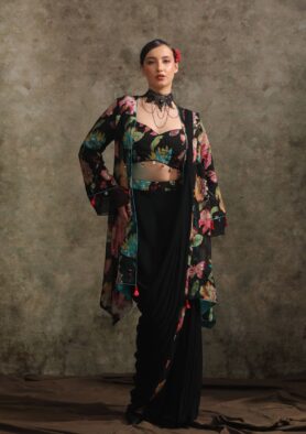 Guleri Draped Saree Set