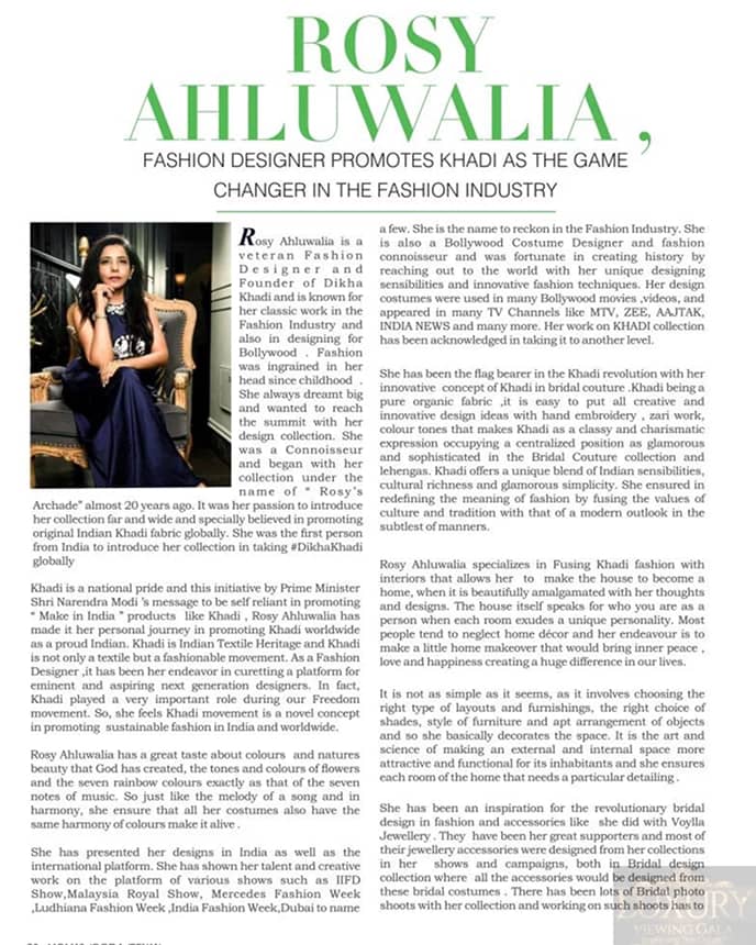 Fashion designers promotes khadi as the game changer….