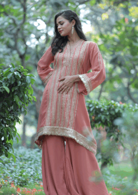 Zeenat – Gota Embellished Suit Set