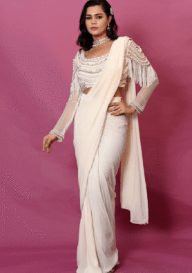 Ibaadat Pearl Saree Set