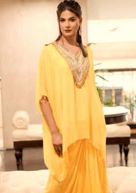 Sunehri Dhoti Kaftan Set