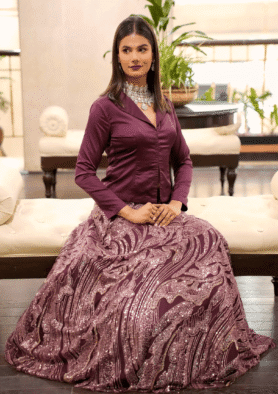 Noor-E-Sitara Coat Lehenga