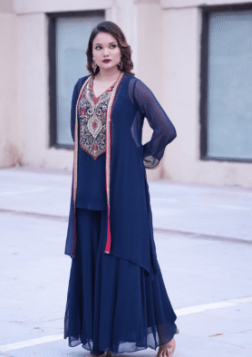 Nayab – Embroidered Kurta Sharara Set
