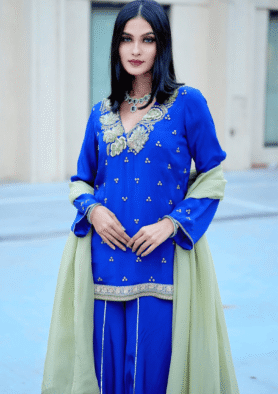 Azure Noor Palazzo Set