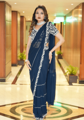 Midnight Enchant Saree