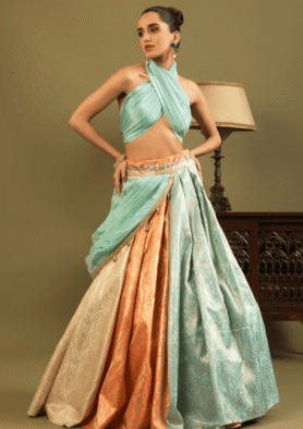 Meher Rang Halter Lehenga Set