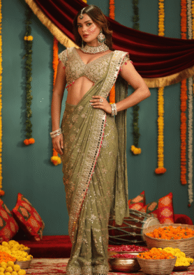 The Emerald Saree